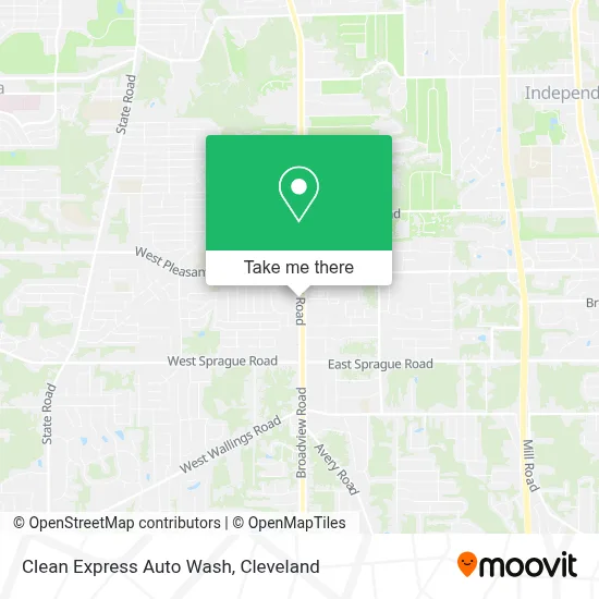 Clean Express Auto Wash map