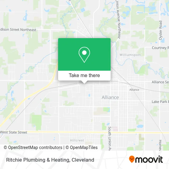 Ritchie Plumbing & Heating map