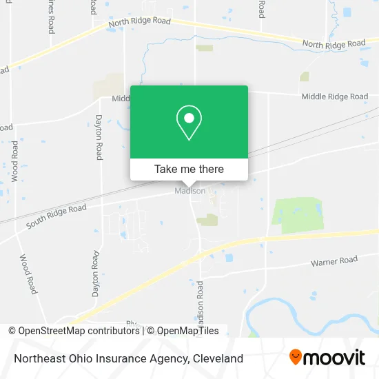 Northeast Ohio Insurance Agency map