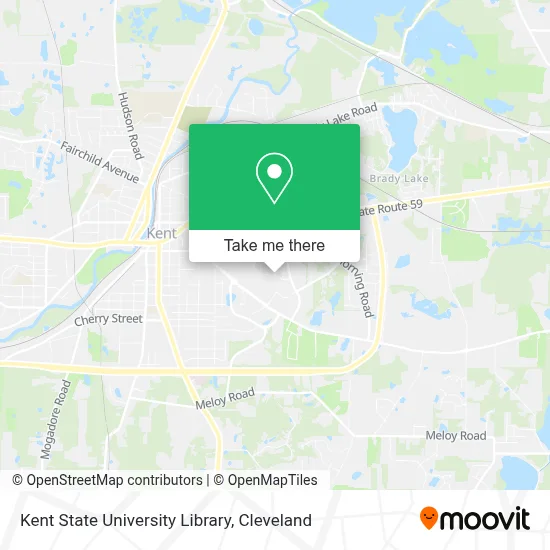 Kent State University Library map
