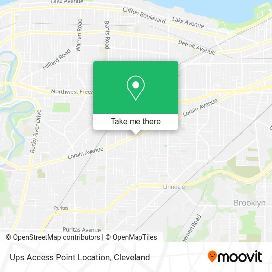 Ups Access Point Location map