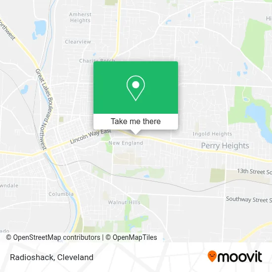 Radioshack map