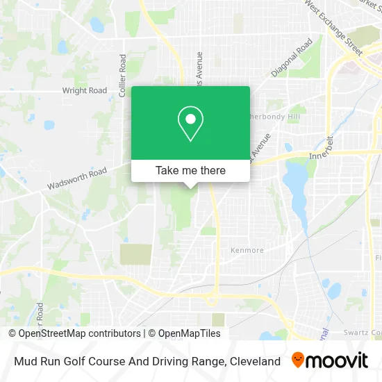 Mud Run Golf Course And Driving Range map
