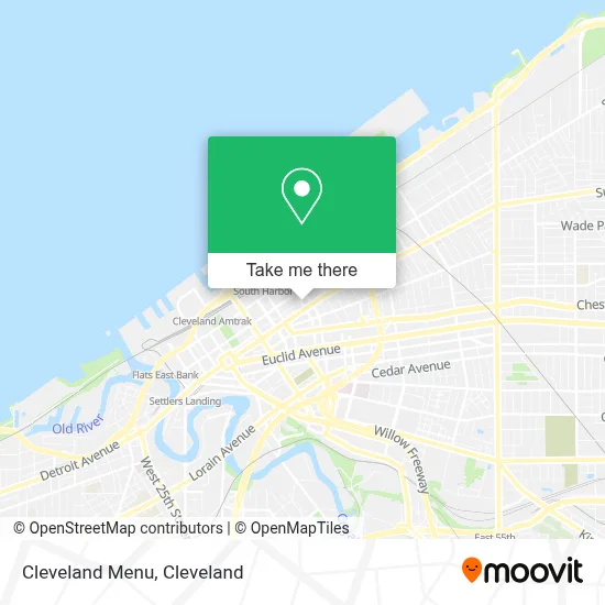 Cleveland Menu map