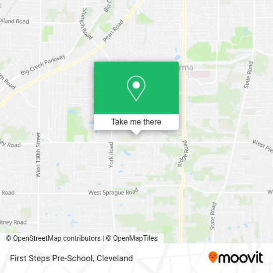 First Steps Pre-School map