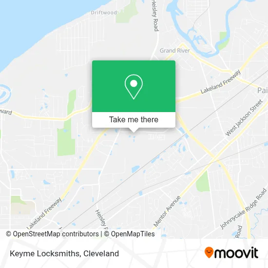 Keyme Locksmiths map