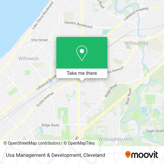 Usa Management & Development map