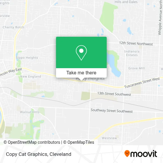 Copy Cat Graphics map