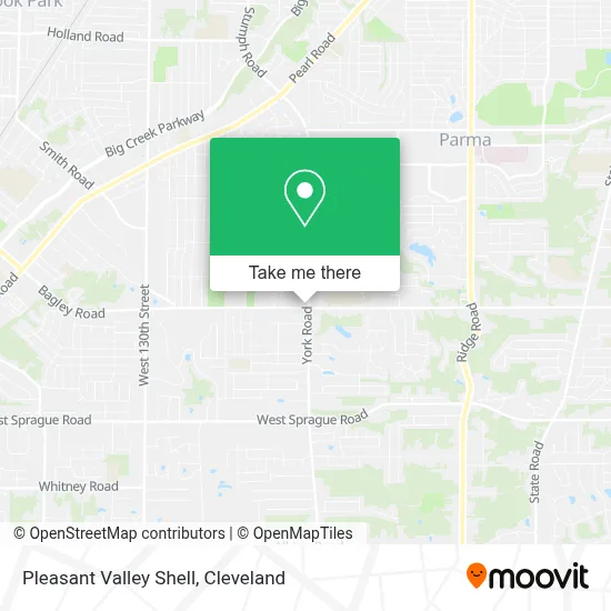 Pleasant Valley Shell map