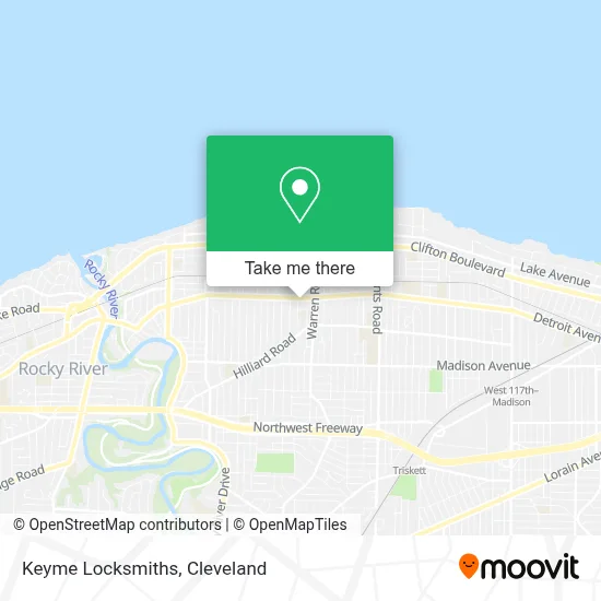 Keyme Locksmiths map