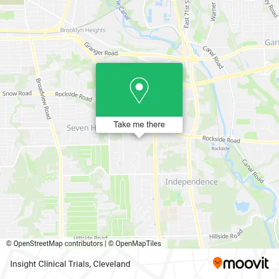 Insight Clinical Trials map