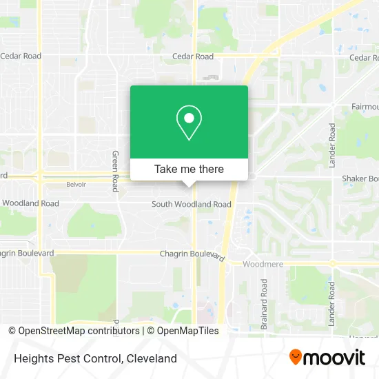 Heights Pest Control map