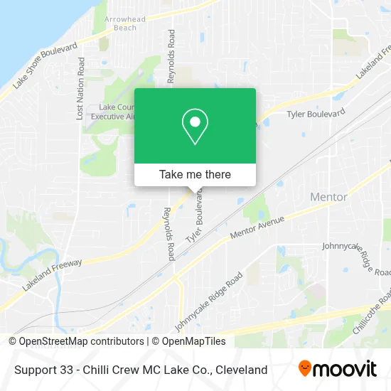 Support 33 - Chilli Crew MC Lake Co. map