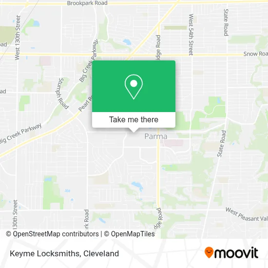 Keyme Locksmiths map