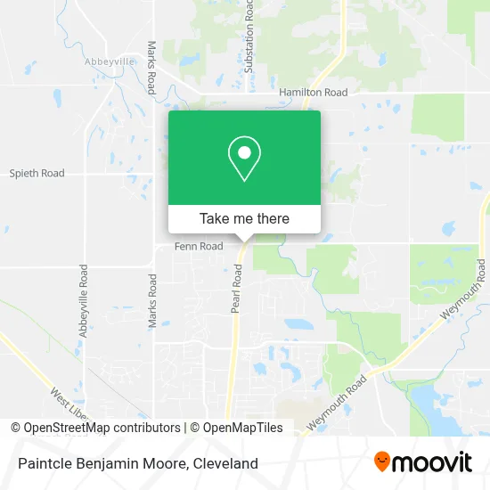 Paintcle Benjamin Moore map