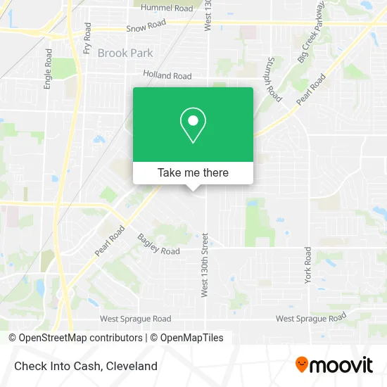 Check Into Cash map