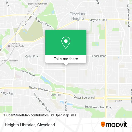 Heights Libraries map