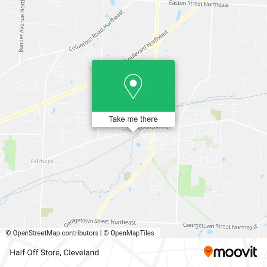 Half Off Store map