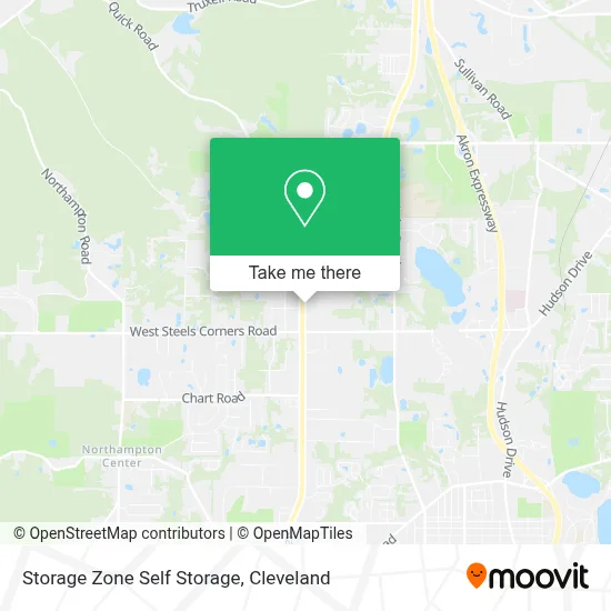 Storage Zone Self Storage map