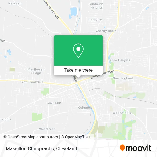 Massillon Chiropractic map