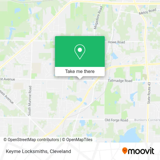 Keyme Locksmiths map