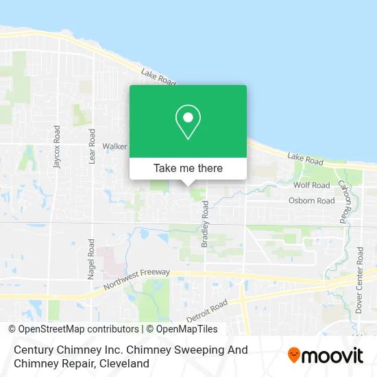 Century Chimney Inc. Chimney Sweeping And Chimney Repair map
