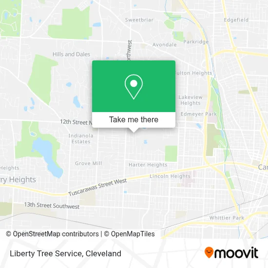 Liberty Tree Service map