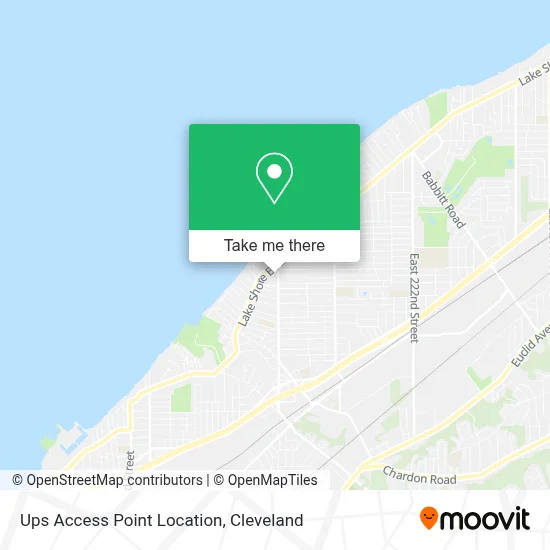 Ups Access Point Location map