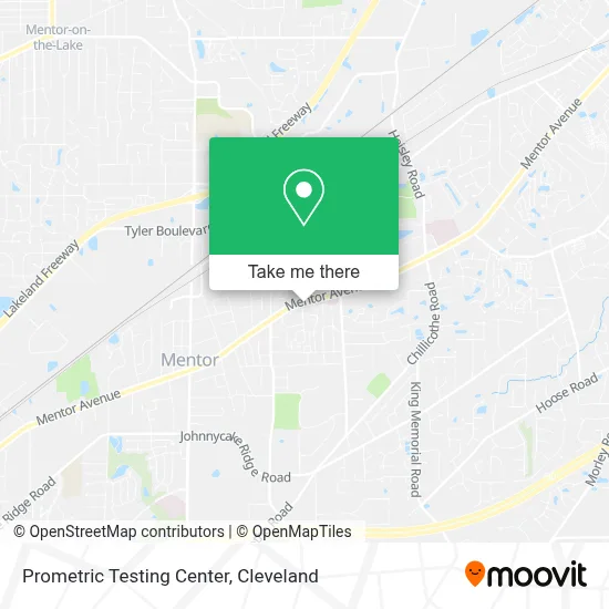 Prometric Testing Center map