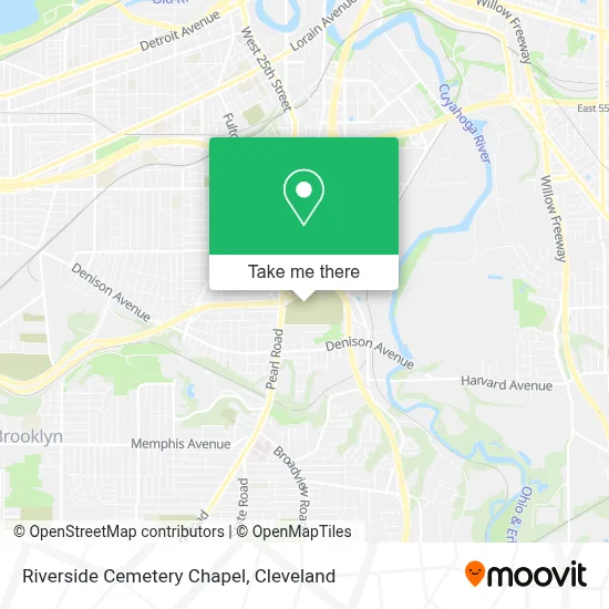 Riverside Cemetery Chapel map