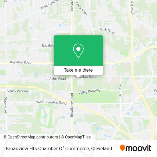 Broadview Hts Chamber Of Commerce map