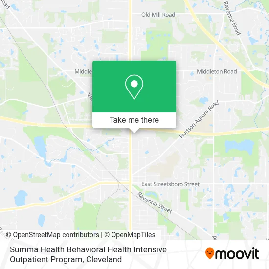 Summa Health Behavioral Health Intensive Outpatient Program map