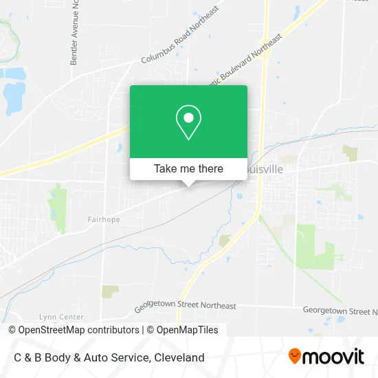 C & B Body & Auto Service map