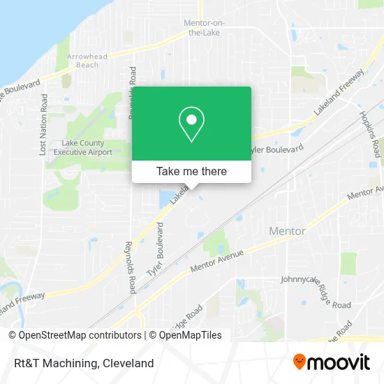 Rt&T Machining map