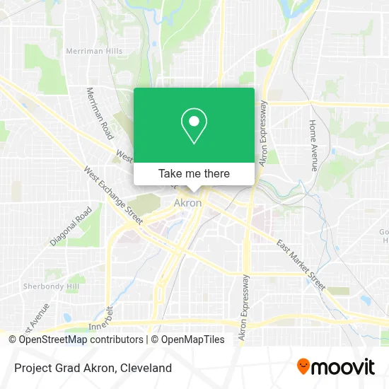 Project Grad Akron map