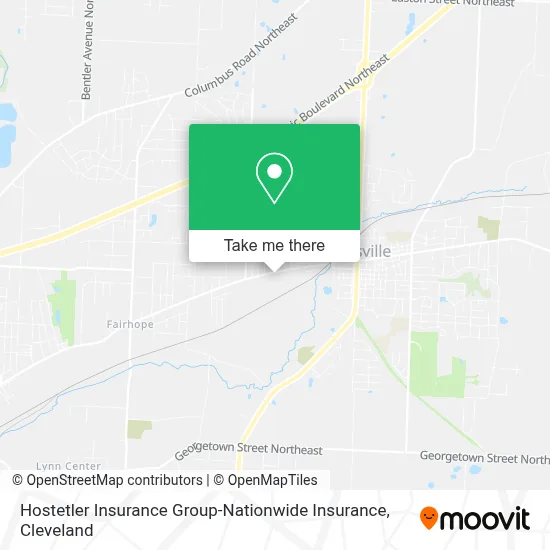 Hostetler Insurance Group-Nationwide Insurance map
