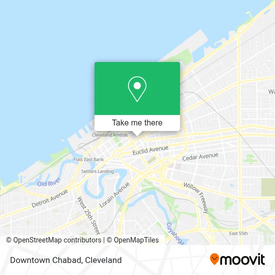 Downtown Chabad map