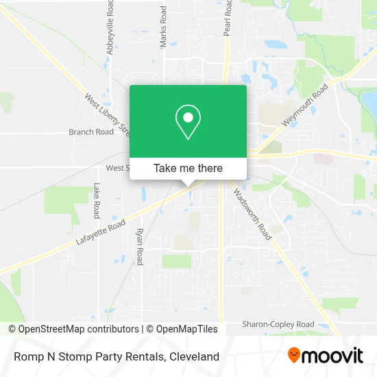Romp N Stomp Party Rentals map