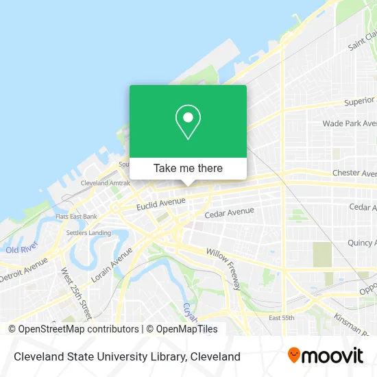 Cleveland State University Library map