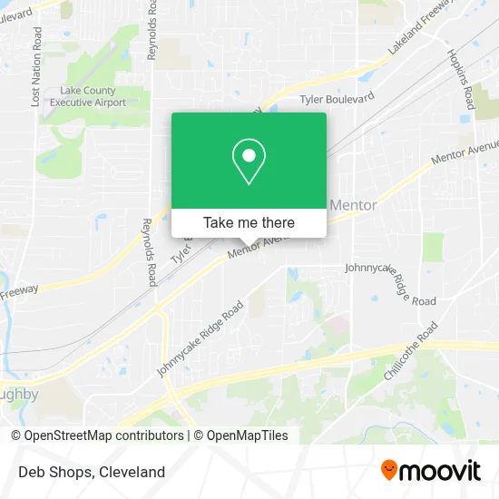 Deb Shops map