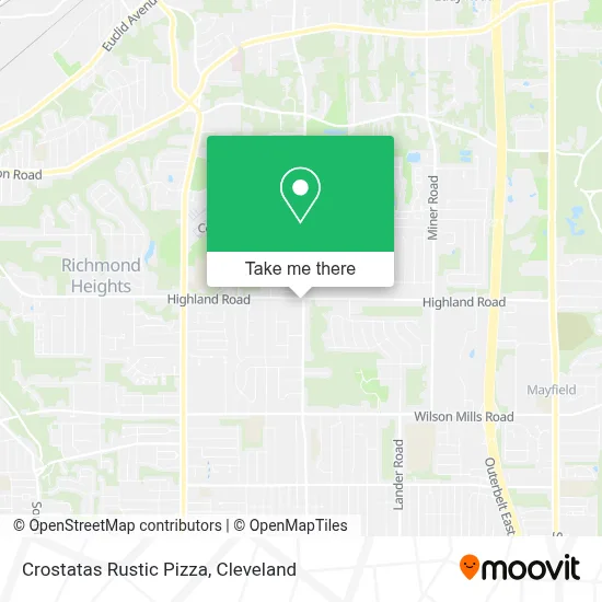 Crostatas Rustic Pizza map