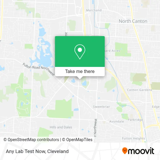 Any Lab Test Now map