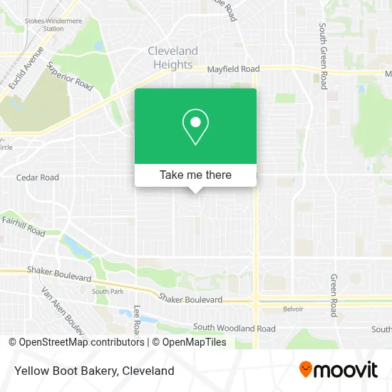 Yellow Boot Bakery map