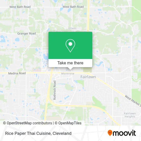 Rice Paper Thai Cuisine map