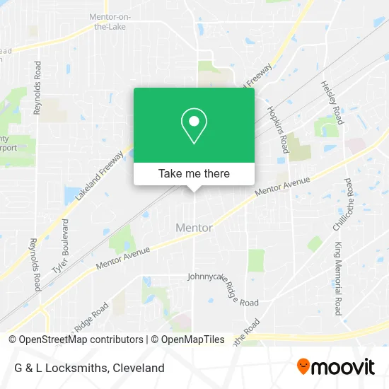 G & L Locksmiths map