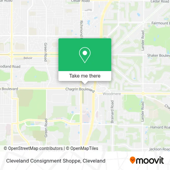 Cleveland Consignment Shoppe map