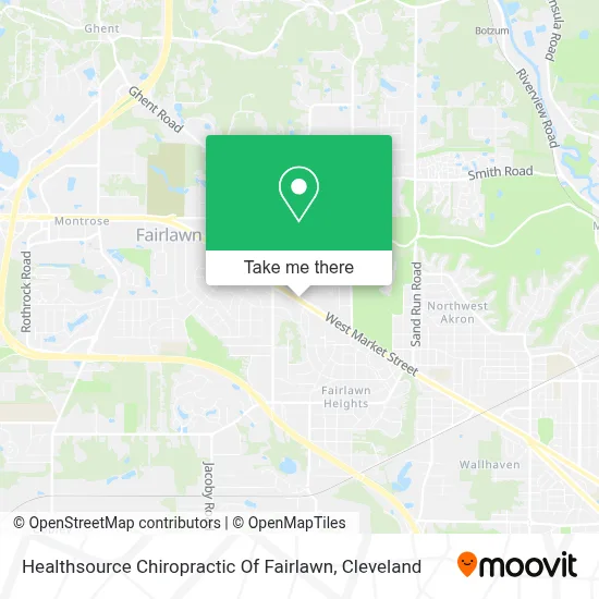 Healthsource Chiropractic Of Fairlawn map