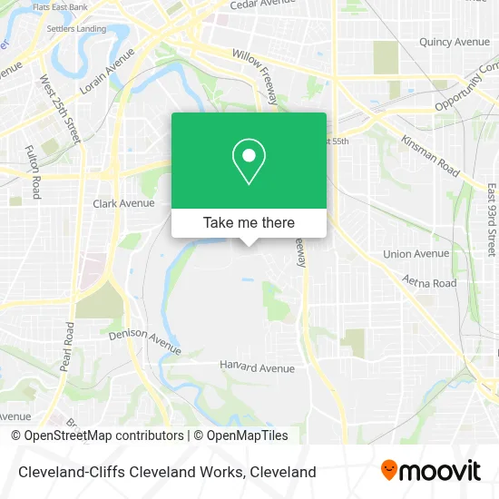 Cleveland-Cliffs Cleveland Works map