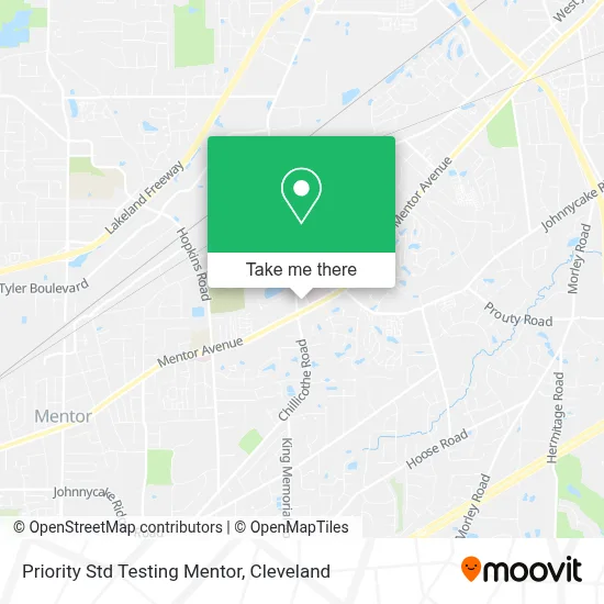 Priority Std Testing Mentor map