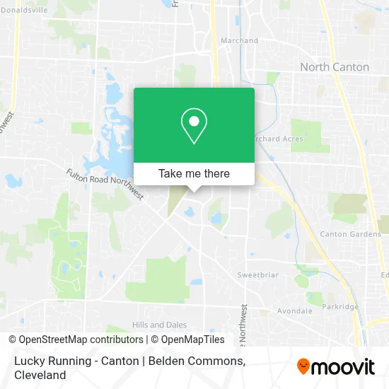 Lucky Running - Canton | Belden Commons map